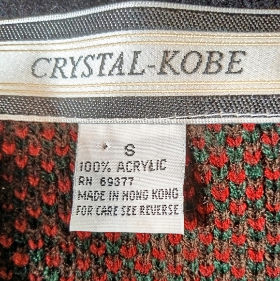 Vintage :: Crystal-Kobe Cozy Fall Winter Button Up Womenss Cardigan Size Sma… - Picture 3 of 3